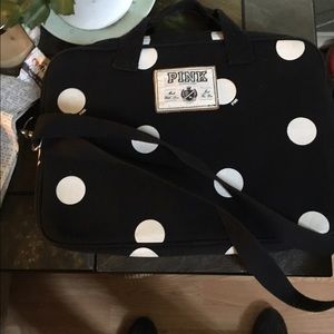 PINK by Victoria secret lap top back.