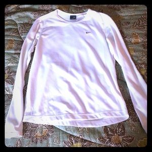 White Nike long sleeve shirt