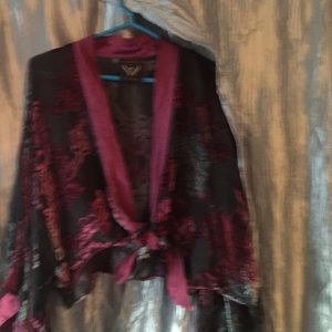 Hundred percent silk. Beaded blouse