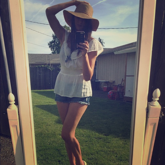 Cream blouse