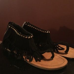 Steve Madden Black Sandals