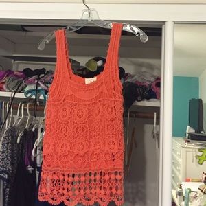Urban Outfitters Lace Overlay Tank