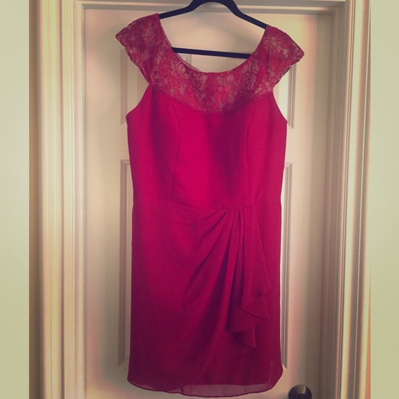 *PRICE REDUCED Red Lace Cocktail Dress