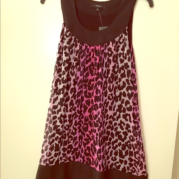 Express cheetah dress new with tags