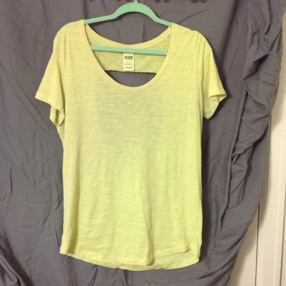 VS PINK Open back tee