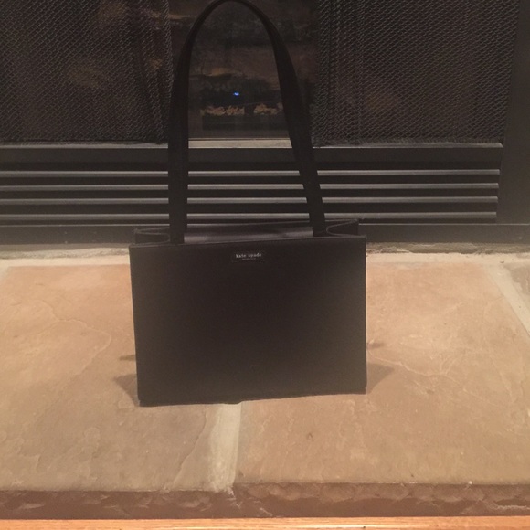 All black Kate spade purse