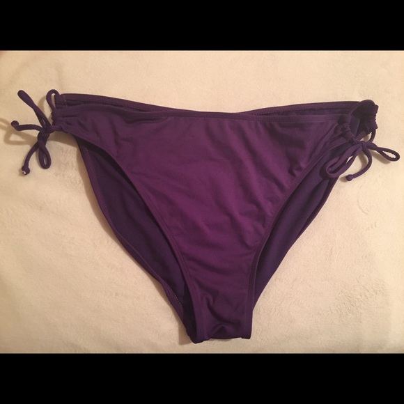 Purple bikini bottoms