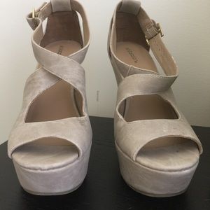 Beige Wedges