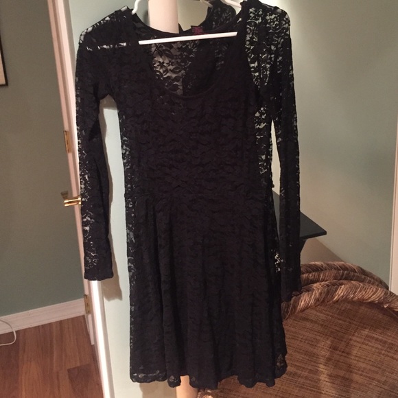 Lace black dress