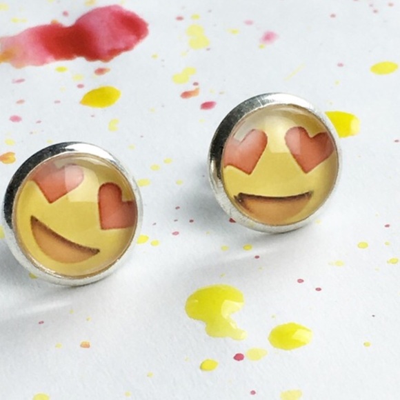 ✂️Emoji Face Stud Earrings😍 - Picture 3 of 3