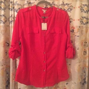 Calvin Klein button down blouse