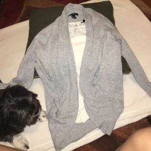 Gray Collegiate Cardigan