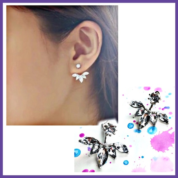 🎉HP🎉Sparkling Double Sided Earrings - Picture 2 of 3