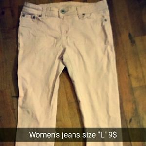 Womens light pink jeans