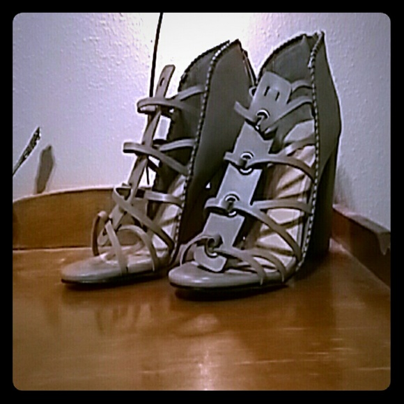 JustFab Strappy Heels