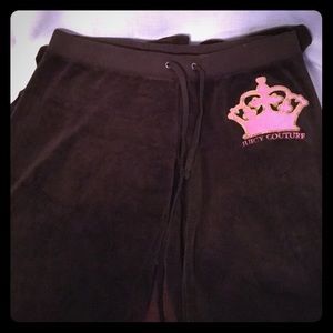Juicy Couture Black Velour Lounge Pants