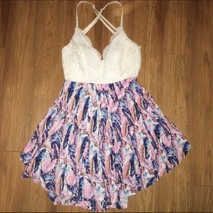 Floral and Lace Dress