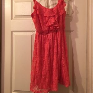 Coral pink dress size medium
