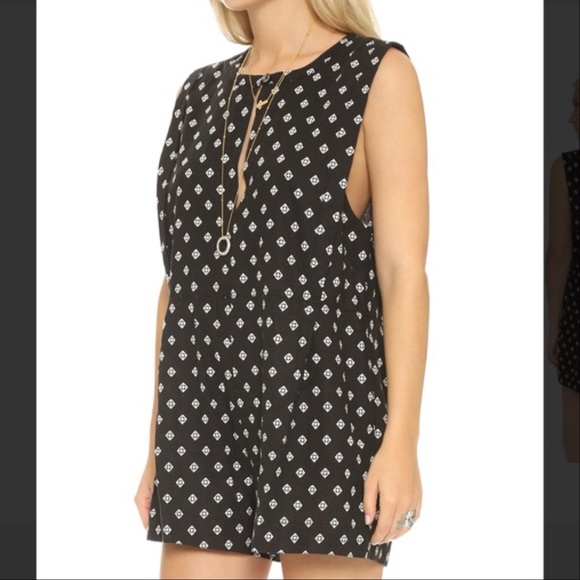 XsoldX Free People Black & White Star Romper - Picture 4 of 4