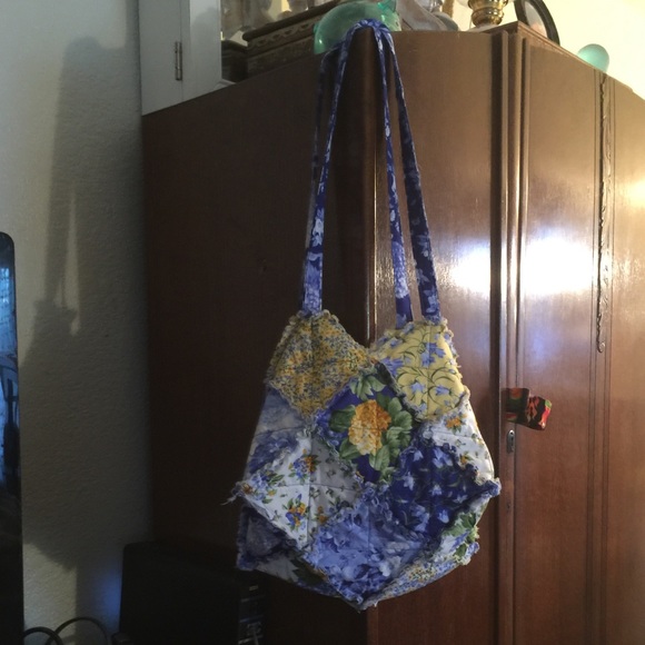Handmade floral handbag