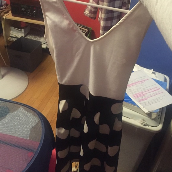 Black and white polka dot dress - Picture 2 of 2