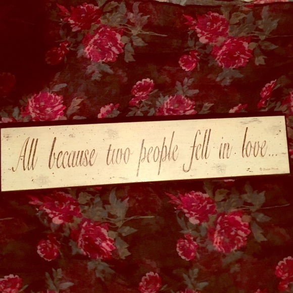 13x14 love sign. Sold.