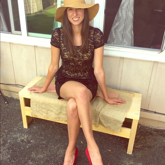 Black lace dress