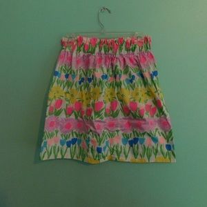 Custom Made Lilly Pulitzer Paper Bag Skirt
