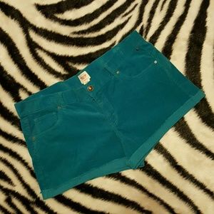 Corduroy Cuffed Shorts