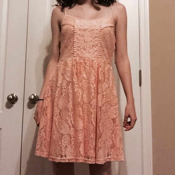 Altar'd State Coral Floral Dress