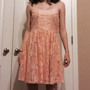 Altar'd State Coral Floral Dress