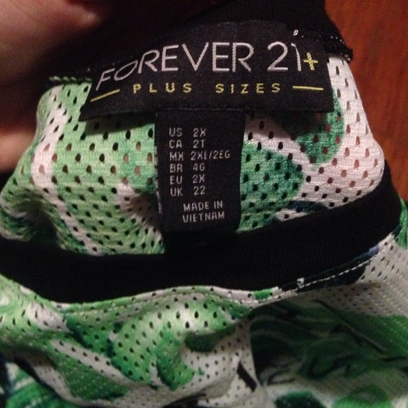 short sleeve tropical print sheer shirt - Picture 4 of 4