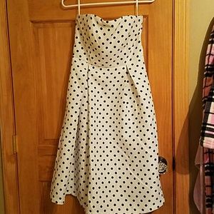 White polka dot dress, never worn