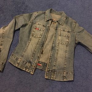GUESS denim jacket: size medium