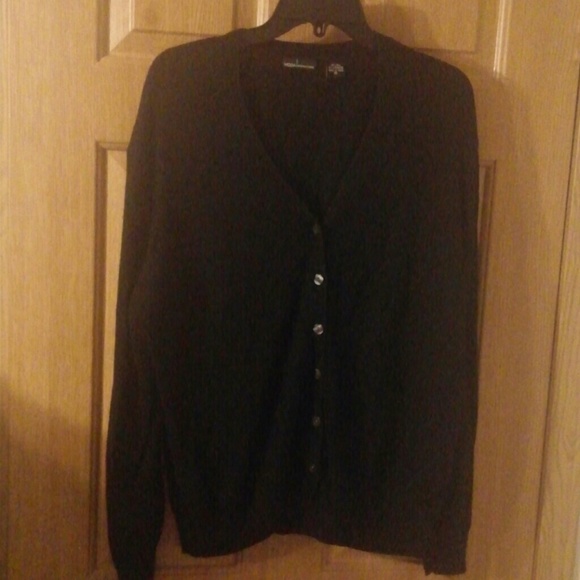 XL Black Silk/cashmere blend sweater
