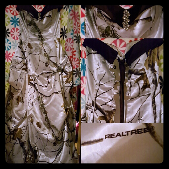 Snow Camo Prom Dress