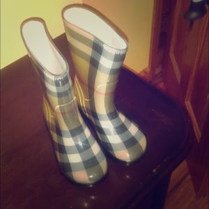 Kids Burberry rainboots