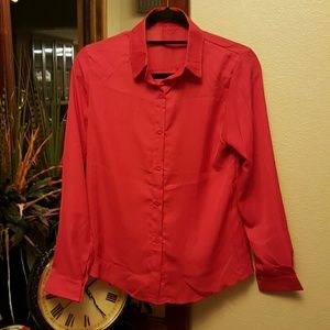 Sheer Blouse - Red