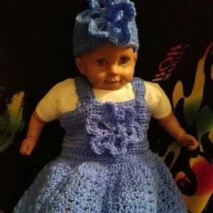 Crotchet dress w/ headband