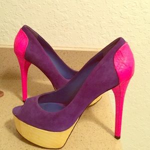 Brian Atwood Colorblock pumps.
