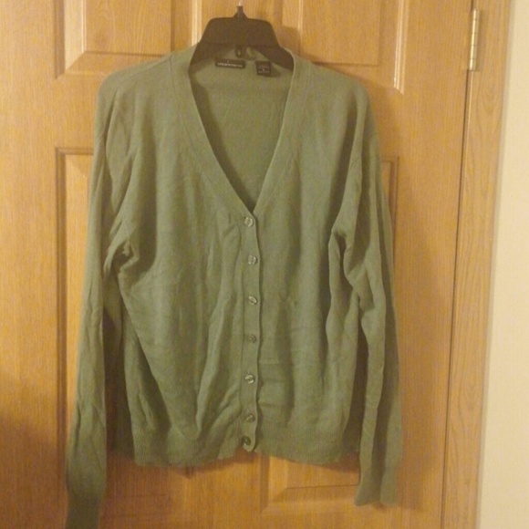 XL  silk/cashmere blend cardigan sweater