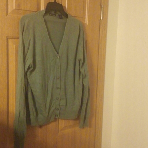 XL silk/cashmere blend cardigan sweater - Picture 3 of 3