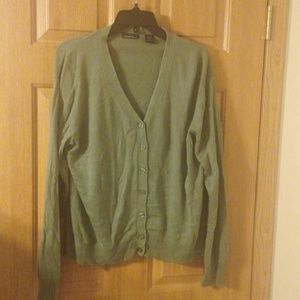 XL  silk/cashmere blend cardigan sweater