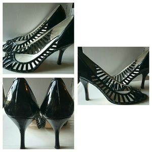 Nine West peep toe heels