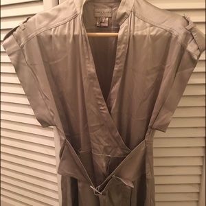 Karen Millen Silver Wrap Top