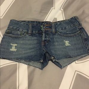 NWT Distressed Jean Short