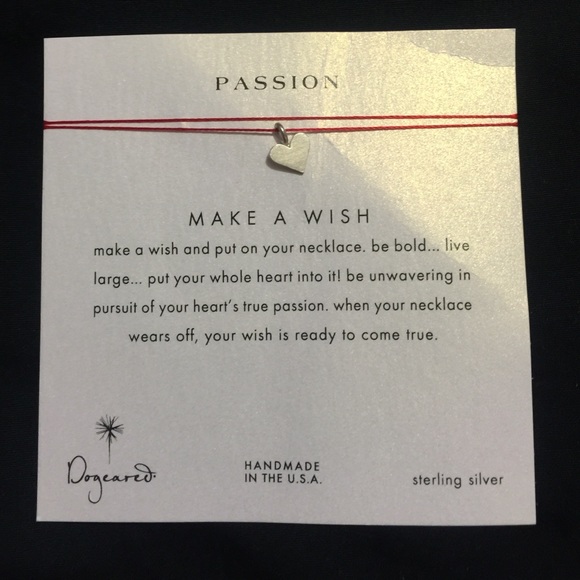 Dogeared "Make a Wish on Silk" Necklace