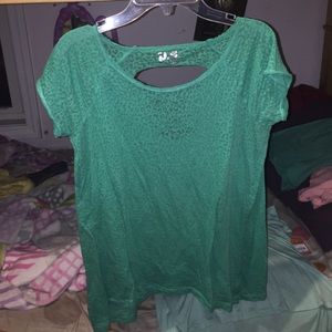 green t shirt