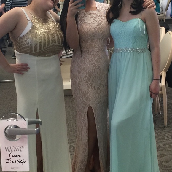 Pink prom dress
