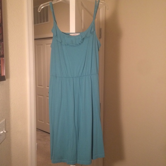 Flowy teal/blue beach dress
